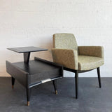 Mid-Century Modern Ebonized Stepped End Tables By Gordon's Furniture
