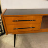 Midcentury Modern Ash And Laminate Console Credenza
