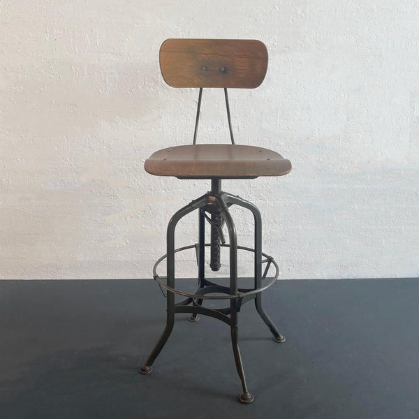 Vintage Industrial Swivel Drafting Stool Toledo Metal Furniture Co