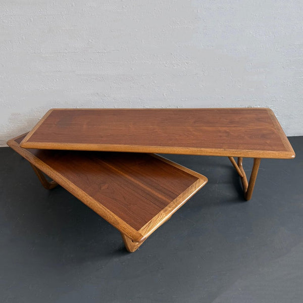 Vintage Warren C. Church Switchblade Coffee Table For Lane