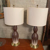 Mid Century Modern Hourglass Table Lamps By Gerald Thurston