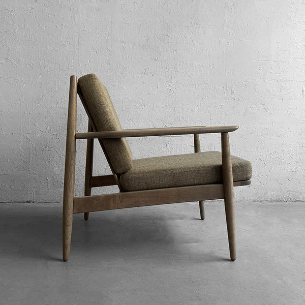 Vintage Mid Century Modern Ash Lounge Chair By Viko Baumritter