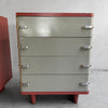 Machine-Age Painted Steel Highboy Dressers By Norman Bel Geddes