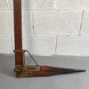 Antique Oak And Brass Lumber Caliper By William Greenlief