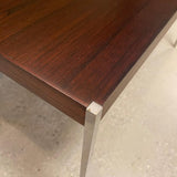 Rosewood And Steel Coffee Table By Uno & Östen Kristiansson For Luxus