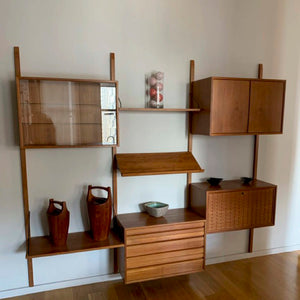 Danish Modern Teak Cado System Wall Unit By Poul Cadovius