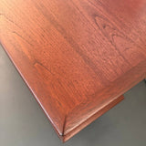 Scandinavian Modern Teak Sideboard Credenza With Pull-Out Tray