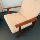 Danish Modern Lattice Back Partner Lounge Chairs By Ib Kofod-Larsen For Selig