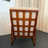 Danish Modern Lattice Back Partner Lounge Chairs By Ib Kofod-Larsen For Selig