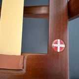 Danish Modern Lattice Back Partner Lounge Chairs By Ib Kofod-Larsen For Selig