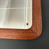 Custom Modern Minimal Walnut Wall Mirror