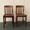 Early 20th Century Clark & Gibby Walnut Library Desk Chairs