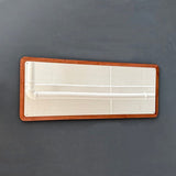 Custom Modern Minimal Walnut Wall Mirror