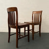 Early 20th Century Clark & Gibby Walnut Library Desk Chairs