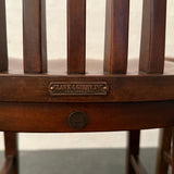 Early 20th Century Clark & Gibby Walnut Library Desk Chairs