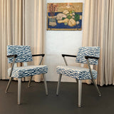 Pair of Mid-Century Modern Aluminum Armchairs By GoodForm