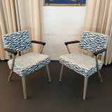 Pair of Mid-Century Modern Aluminum Armchairs By GoodForm