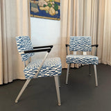 Pair of Mid-Century Modern Aluminum Armchairs By GoodForm