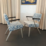 Pair of Mid-Century Modern Aluminum Armchairs By GoodForm