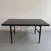 T.H. Robsjohn-Gibbings Style Ebonized Mahagony Dining Table