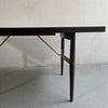 T.H. Robsjohn-Gibbings Style Ebonized Mahagony Dining Table