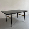 T.H. Robsjohn-Gibbings Style Ebonized Mahagony Dining Table