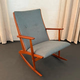 Danish Modern Teak Rocking Chair By Holger Georg Jensen For Tønder Møbelværk