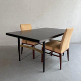 T.H. Robsjohn-Gibbings Style Ebonized Mahagony Dining Table