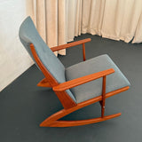 Danish Modern Teak Rocking Chair By Holger Georg Jensen For Tønder Møbelværk