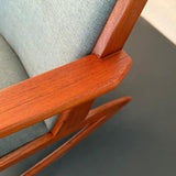 Danish Modern Teak Rocking Chair By Holger Georg Jensen For Tønder Møbelværk