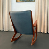 Danish Modern Teak Rocking Chair By Holger Georg Jensen For Tønder Møbelværk