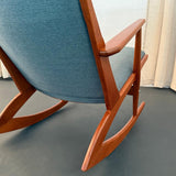 Danish Modern Teak Rocking Chair By Holger Georg Jensen For Tønder Møbelværk