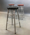 Machine Age Tubular Aluminium Counter Stools By Alcoa Aluminum Co