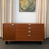 Mid-Century Modern Walnut Dresser Credenza By George Nelson For Herman Miller