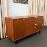 Mid-Century Modern Walnut Dresser Credenza By George Nelson For Herman Miller