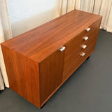 Mid-Century Modern Walnut Dresser Credenza By George Nelson For Herman Miller
