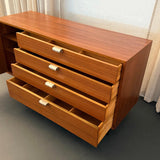 Mid-Century Modern Walnut Dresser Credenza By George Nelson For Herman Miller