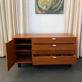 Mid-Century Modern Walnut Dresser Credenza By George Nelson For Herman Miller