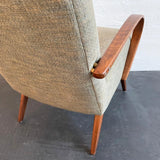 Mid-Century Modern Bentwood Upholstered Armchair By Jaroslav Smidek