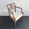 Antique Egyptian Revival Carved Maple Armchair