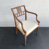 Antique Egyptian Revival Carved Maple Armchair