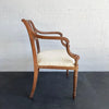 Antique Egyptian Revival Carved Maple Armchair