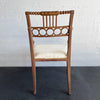 Antique Egyptian Revival Carved Maple Armchair