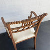 Antique Egyptian Revival Carved Maple Armchair