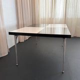 Mid-Century Modern "Gazelle" Cast Aluminum Checkered Dining Table By Shelby Williams