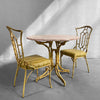 Hollywood Regency Faux Bamboo Café Dining Set