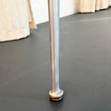 Mid-Century Modern "Gazelle" Cast Aluminum Checkered Dining Table By Shelby Williams