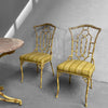 Hollywood Regency Faux Bamboo Café Dining Set