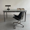 Industrial Midcentury Brushed Steel Police Desk