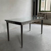 Industrial Midcentury Brushed Steel Police Desk